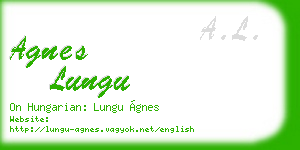 agnes lungu business card